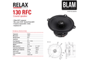 BLAM RELAX 130RFC - 5.25" 2 Way Coaxial Speakers (PAIR)
