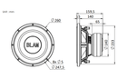 BLAM LIVE LSP25 - 10" Subwoofer
