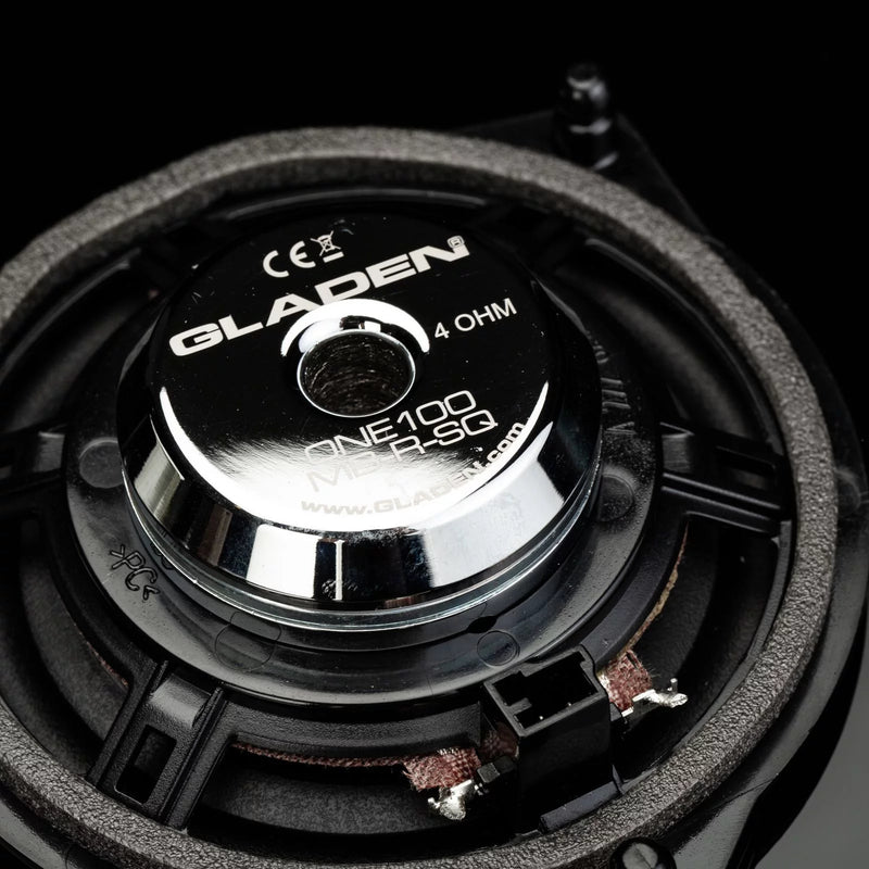 GLADEN GA-ONE100MB-R-SQ - 4" Rear Coaxial Speakers (Pair)
