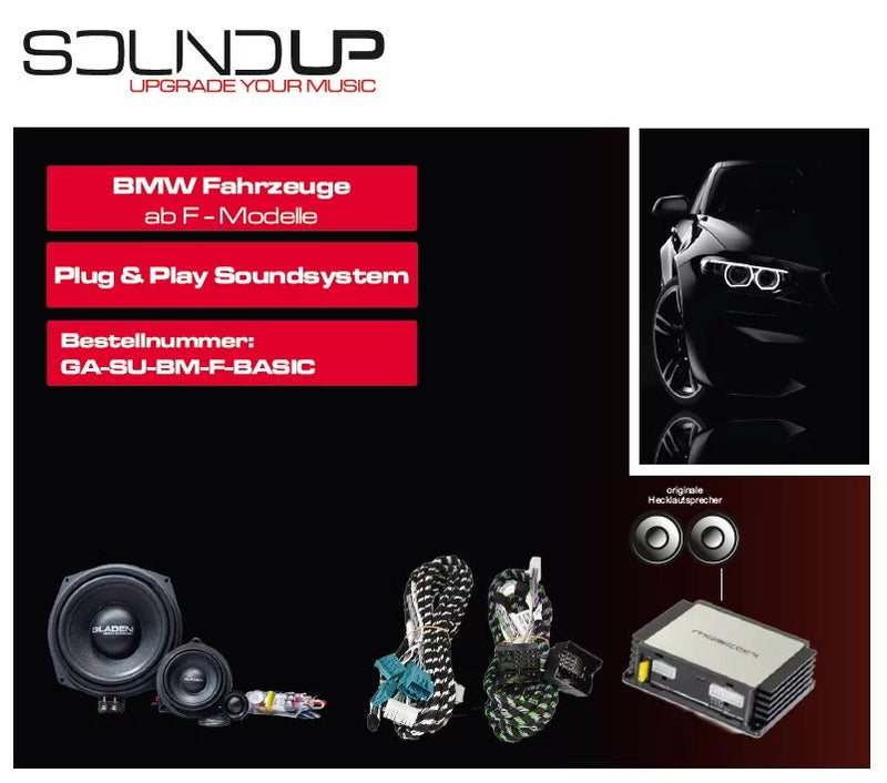 GLADEN SOUNDUP GA-SU-BM-F-BASIC - BMW Speaker & Amplifier Upgrade Kit