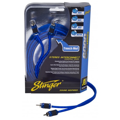 STINGER SI6220 20FT (6.10m) 6000 SERIES SHIELDED DIRECTIONAL TWISTED RCA