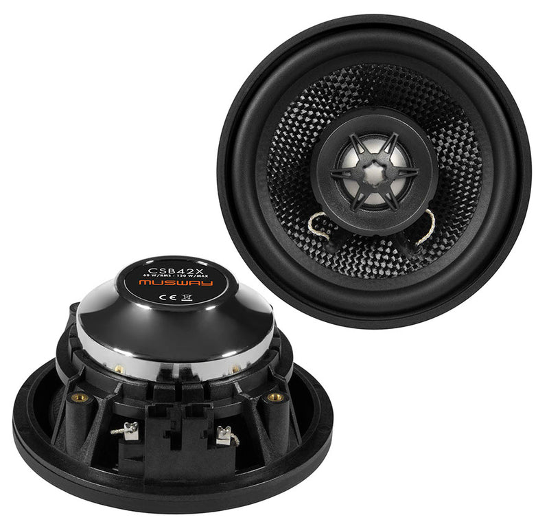 MUSWAY CSB42X - 4" 2-Way Coaxial Speakers For Mercedes E/F/G Models