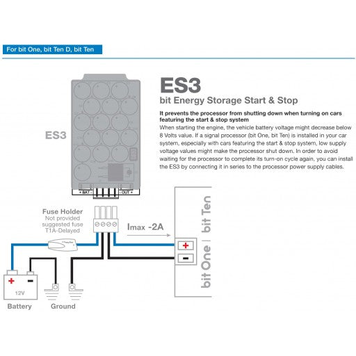 Audison ES3 Stop/Start Module - BIT ENERGY STORAGE START & STOP