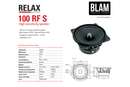 BLAM RELAX BL-100RS - 4" 2 Way Component Speakers (PAIR)