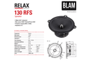 BLAM RELAX 130RFS - 5.25" 2 Way Component Speakers (PAIR)