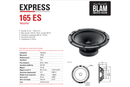 BLAM EXPRESS BL-165ES - 6.5" 2-Way Component Speakers (PAIR)