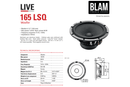 BLAM LIVE 165 LSQ ORIGINAL -  6.5" 2-Way Component Speaker System