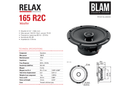 BLAM RELAX BL-165RC -  6.5" 2 Way Coaxial Speakers (PAIR)