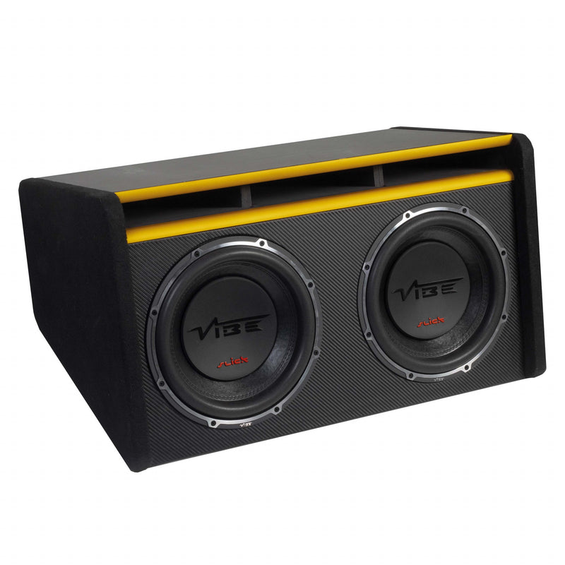 VIBE SLICKMIT12T-V3 – 12" Twin Passive Subwoofer Enclosure