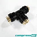 CompressAir CA21852 - Union Tee - 3/8” - 3/8”  (Sold Individually)