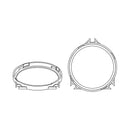 Helix Compose CFMK100 VOL.1 - 4"-100mm Jaguar/Land Rover Speaker Adapter Rings