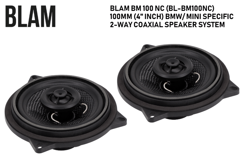 BLAM BL-BM100NC - BMW and Mini Dedicated 2-Way 4" Coaxial Speakers (PAIR)