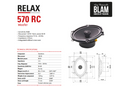 BLAM RELAX 570RC - 5 x 7" 2 Way Coaxial Speakers