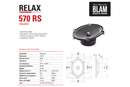 BLAM RELAX BL-570RS - 5" X 7" 2-Way Component Speakers (PAIR)