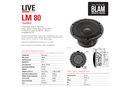BLAM LIVE LM80 - 3" Midrange Speakers (PAIR)