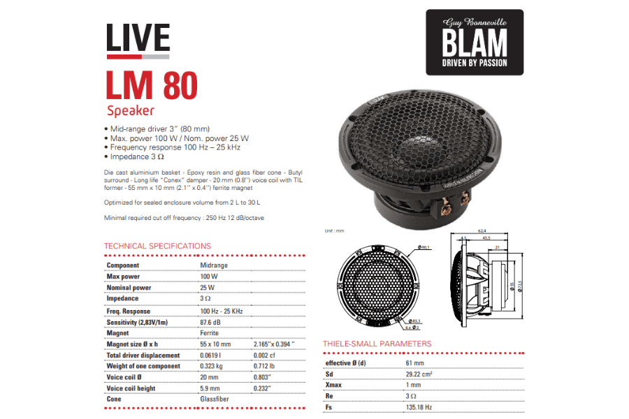 BLAM LIVE LM80 - 3