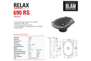BLAM RELAX BL-690RS - 6"X9" 2-Way Component Speakers (PAIR)