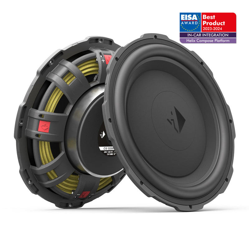 Helix Compose i5 (dual 2 ohm coil) BMW Underseat Woofer upgrade 8 Inch FlexMount Subwoofers 200w