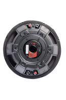 Vibe BLACKAIR10D2S-V3 10-inch slimline subwoofer viewed from above, showing its compact design and black finish.