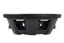 Vibe BLACKAIR10D2S-V3 10-inch slimline subwoofer with sleek black design, side view showcasing compact size and durable build.