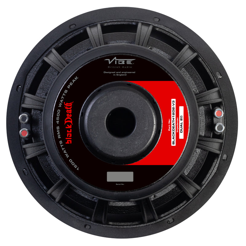 VIBE BLACKDEATH12D2-V3 - 12" Dual 2 ohm Subwoofer