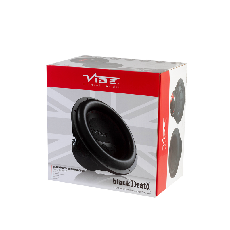 VIBE BLACKDEATH15D4-V3 - 15" Dual 4 Ohm Subwoofer