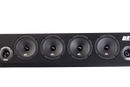 EDGE AUDIO EDBPB8-E5 non-amplified subwoofer enclosure with speaker and tweeter compartments, front view showing durable black finish.