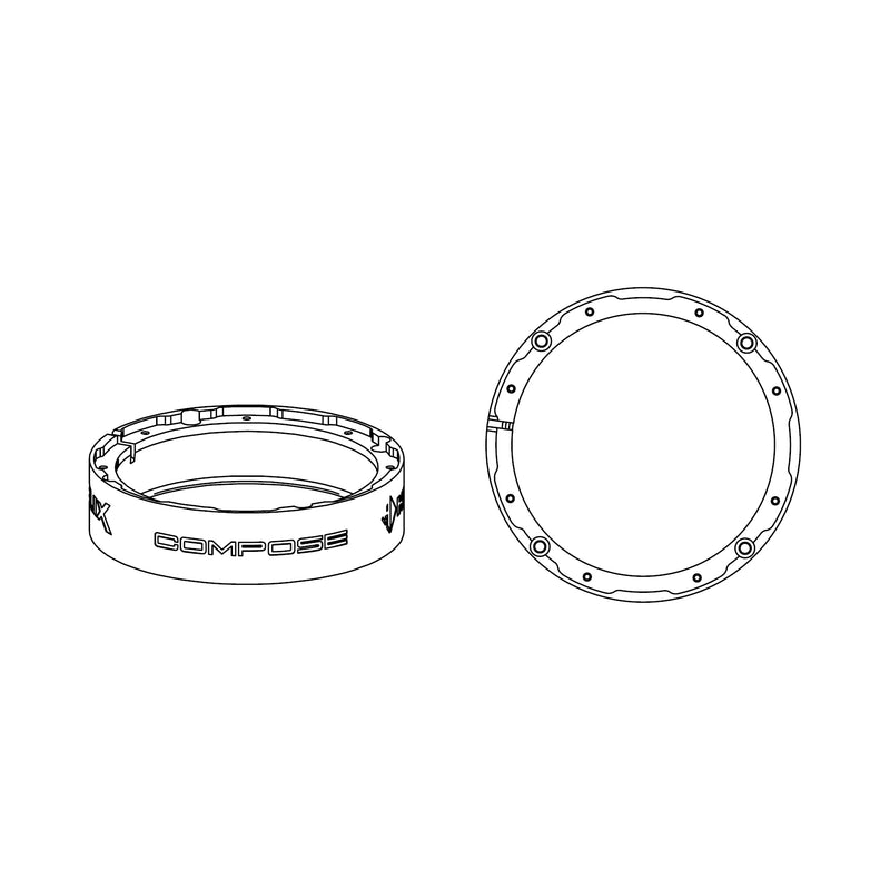 HELIX CFMK165 SKO.1 (FDM) - 6.5" Skoda Speaker Adapter Rings