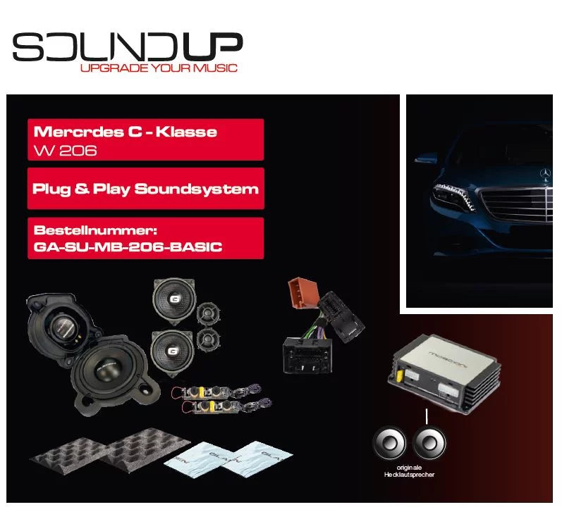 GLADEN SOUNDUP GA-SU-MB-206-BASIC - Mercedes Speaker & Amplifier Upgrade Kit