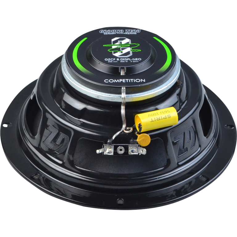 GZCF 8.0XSPL-NEO - Competition 8″ 2-Way Coaxial Speaker System With Neodymium Motor