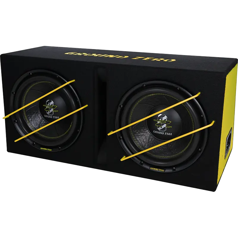 GZIB 2.12SPL - Iridium Twin 12" Vented SPL Subwoofer Loaded Enclosure