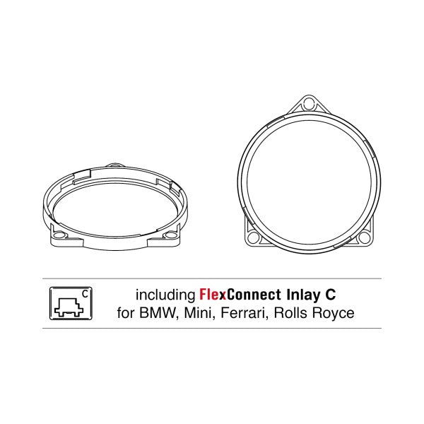 Helix Compose CFMK100 BMW.1 - 4"-100mm BMW Speaker Adapter Rings