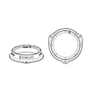 HELIX CFMK165 AUD.2 (FDM) - 6.5" Audi & Seat Speaker Adapter Rings