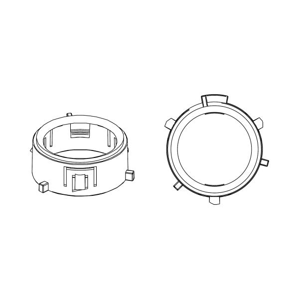 Helix Compose CFMK20 MB.1 - 0.75"-20mm Mercedes Tweeter Adapter Rings
