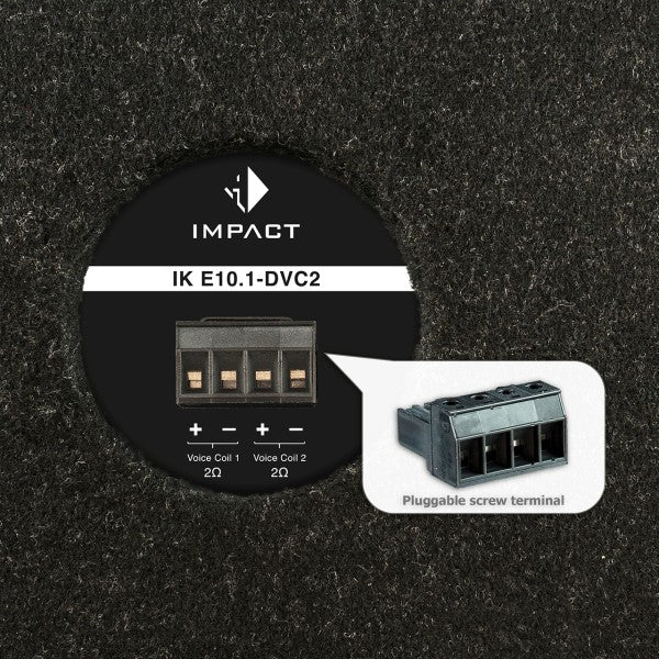 HELIX IK 10.1--DVC2 - DOWN FIRING 10" SUBWOOFER