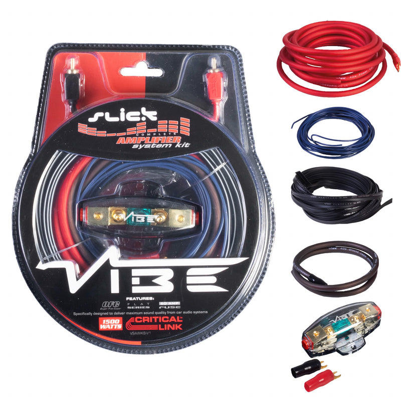 Vibe Critical Link Kit De Câblage Amplificateur 10 AWG Basic Series Noir - 500W