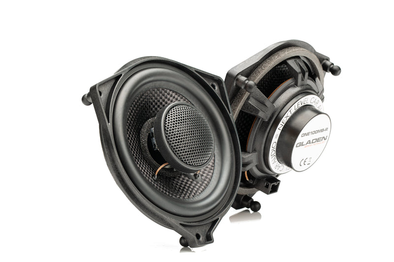 Gladen ONE 100 MB-R - 4" Coaxial Speaker for Mercedes Rear Dash (Pair)