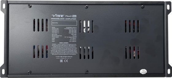 VIBE POWERBOX1200.1D-V3 - Mono Amplifier - 1200 Watts