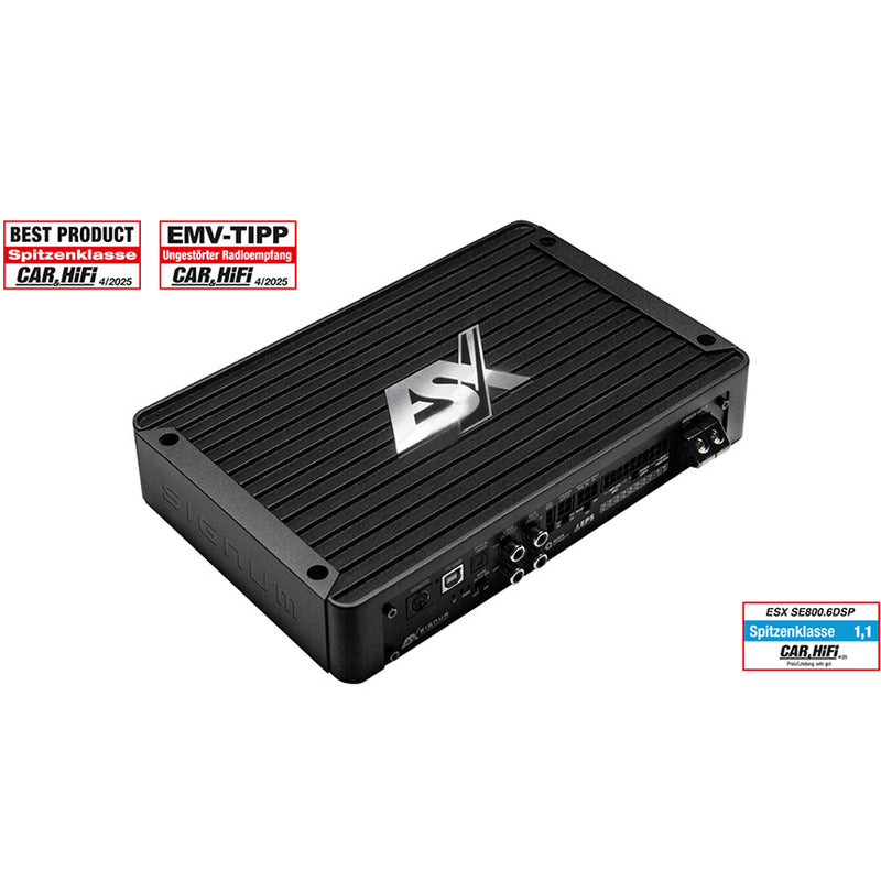 ESX SE800.6DSP Signum Master 6-Channel Class D Amplifier with 8-Channel Sound Processor