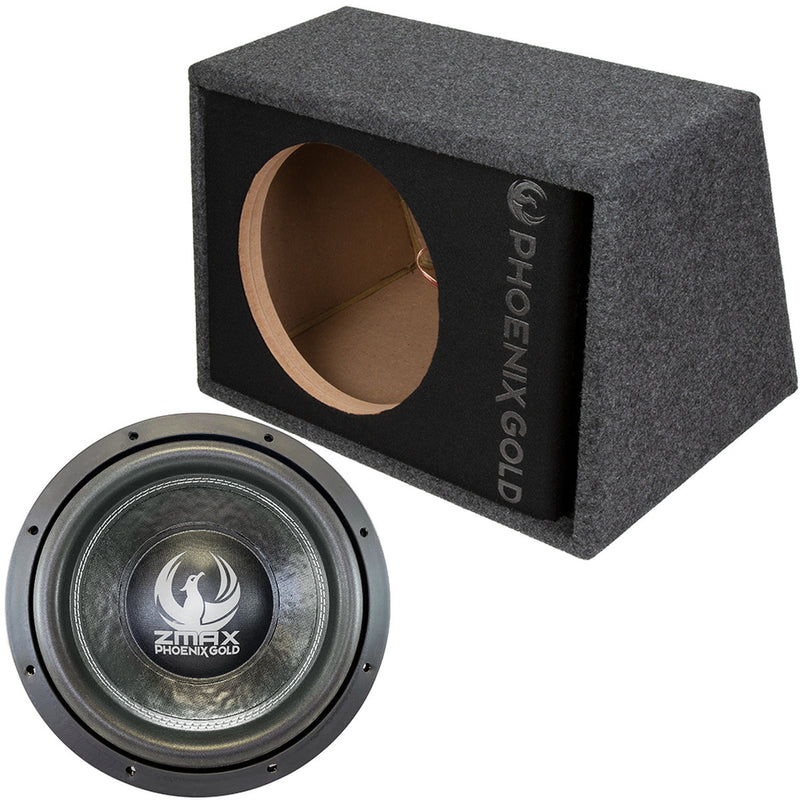 Phoenix Gold ZBMAX112P  –  12" Ported Subwoofer Enclosure & Subwoofer