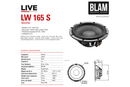 BLAM LIVE L165S - 6.5" Ultra-Slim 2-Way Component Speaker Set