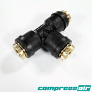 CompressAir CA21277 - Union Tee - 1/4” - 1/4” (Sold Individually)