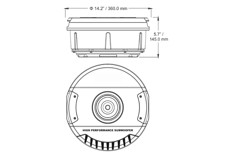 BLAM RELAX CRS27A - 11" Spare Tyre Active Subwoofer With Amplifier