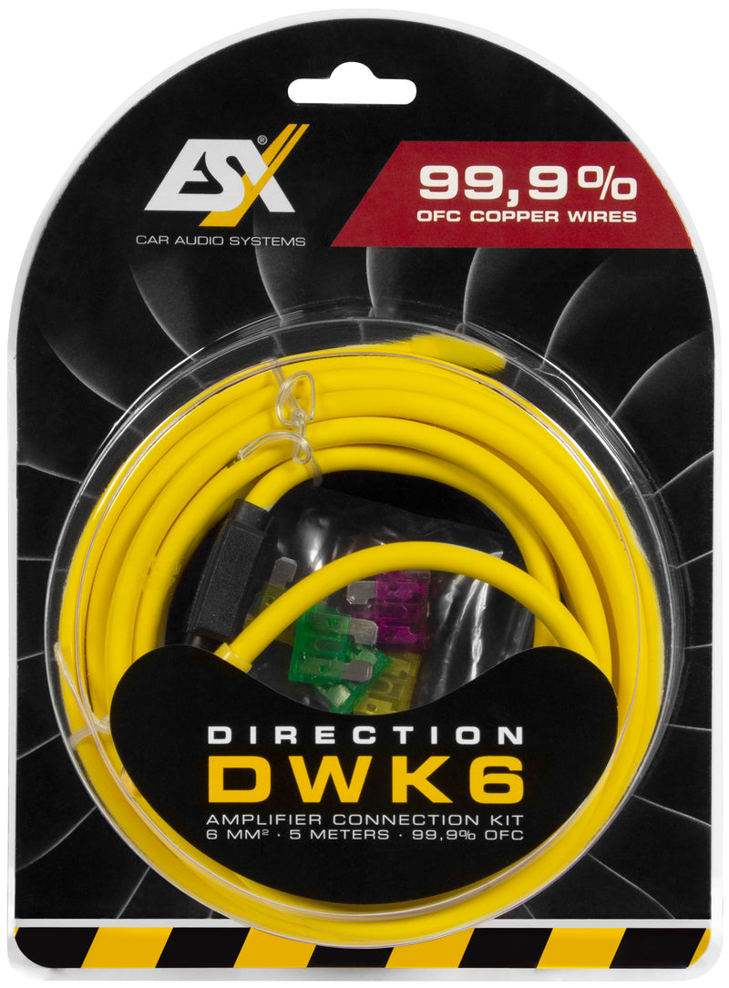 ESX DWK6 - 6mm2 Amplifier Installation Kit