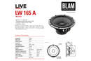 BLAM LIVE L165A - LIVE ACOUSTIC 6.5" 2-Way Component Speaker System