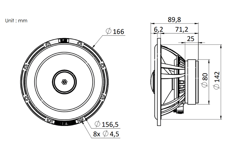 BLAM LIVE L165C - 6.5" Coaxial Speakers (PAIR)