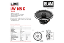 BLAM LIVE L165C - 6.5" Coaxial Speakers (PAIR)