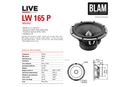 BLAM LIVE L165P - Power 6.5" 2-Way Component Speaker System