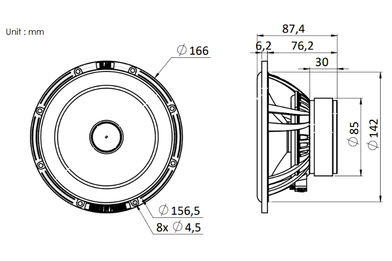 BLAM LIVE L165P - Power 6.5" 2-Way Component Speaker System