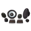 Morel MOR MAX ULT 603 6.5-inch 3-way component speaker set with tweeters, midrange, and crossovers for high-quality car audio.